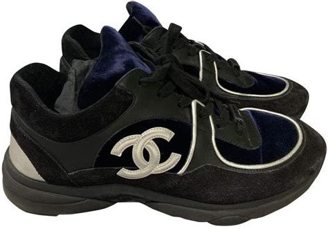 chanel velvet trainers|chanel shoes.